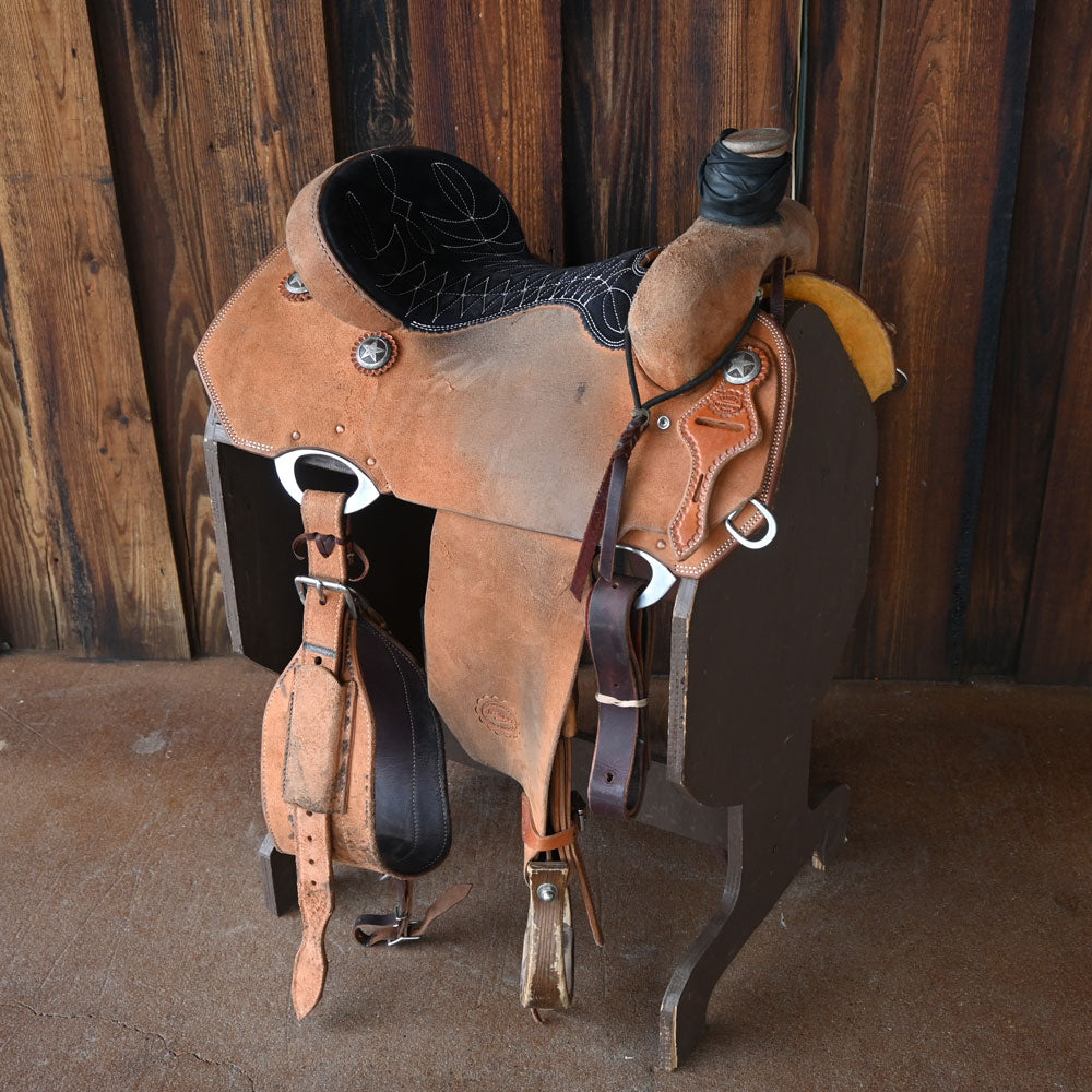 15.5" USED TESKEY'S ROPING SADDLE