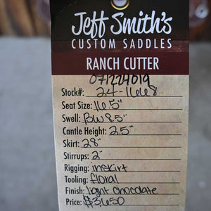 16.5" JEFF SMITH RANCH CUTTING Saddles Jeff Smith   