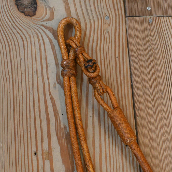 Hand Braided 110" Rawhide Romel Reins