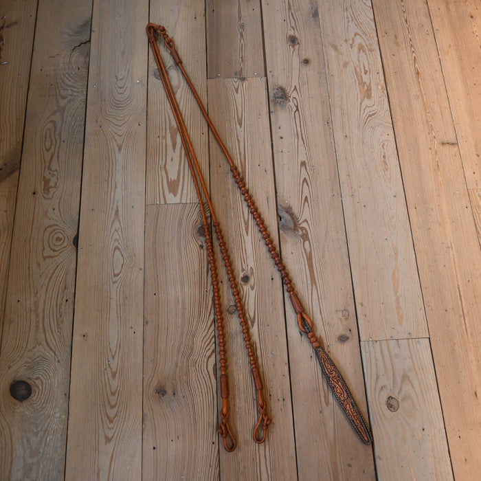 Hand Braided 102" Rawhide Romel Reins