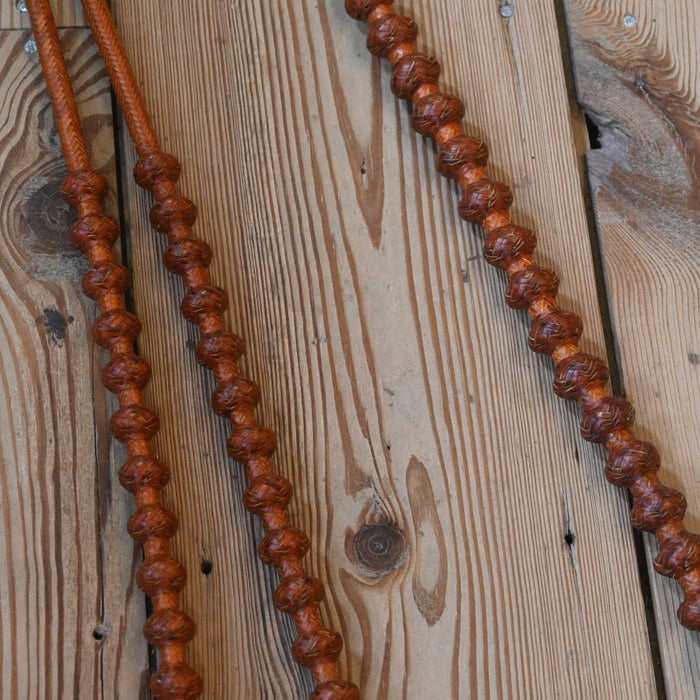 Hand Braided 102" Rawhide Romel Reins