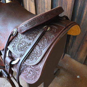 16.5" USED JEFF SMITH CUTTING SADDLE Saddles Jeff Smith