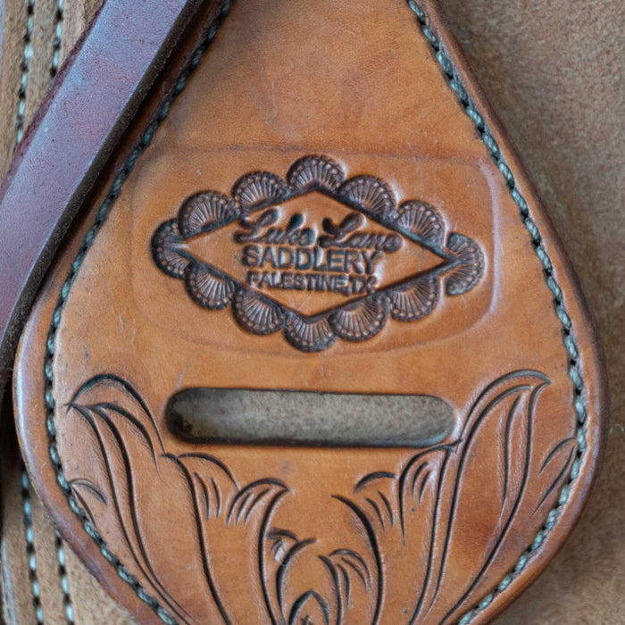17.5" USED LUKE LANE RANCH CUTTER SADDLE