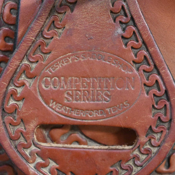 16" USED TESKEY'S COMPETITION SERIES BARREL SADDLE