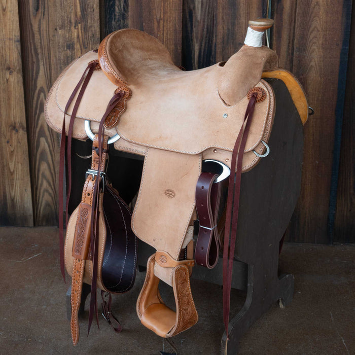 15.5" TESKEY'S TEAM ROPING SADDLE