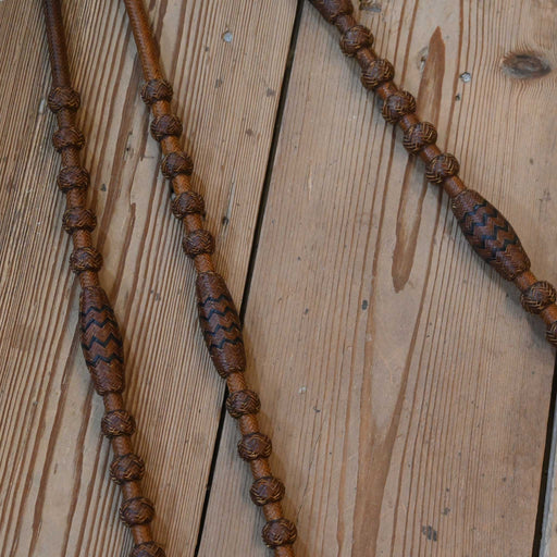Hand Braided 110" Rawhide Romel Reins Tack - Reins misc