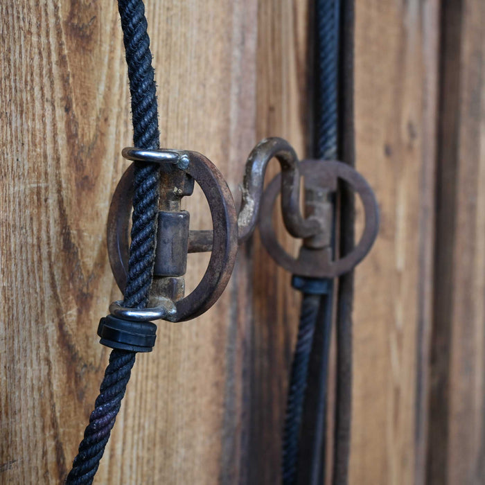 Sliding Gag Solid Port Bridle Rig w/Split Reins