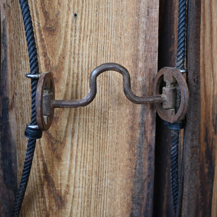 Sliding Gag Solid Port Bridle Rig w/Split Reins