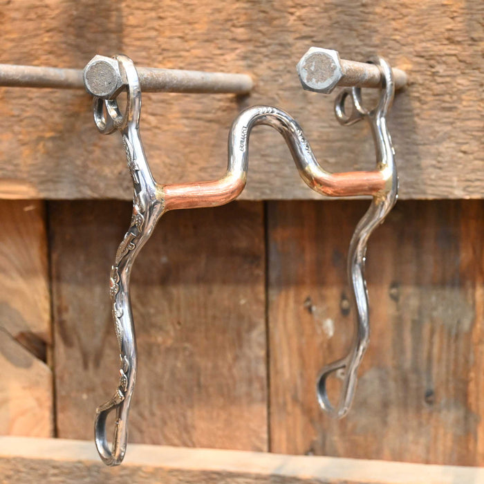 #2605 Barry Guillory Mounted Solid Port Bit Tack - Bits Barry Guillory