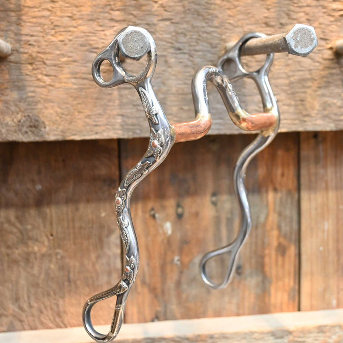 #2605 Barry Guillory Mounted Solid Port Bit Tack - Bits Barry Guillory