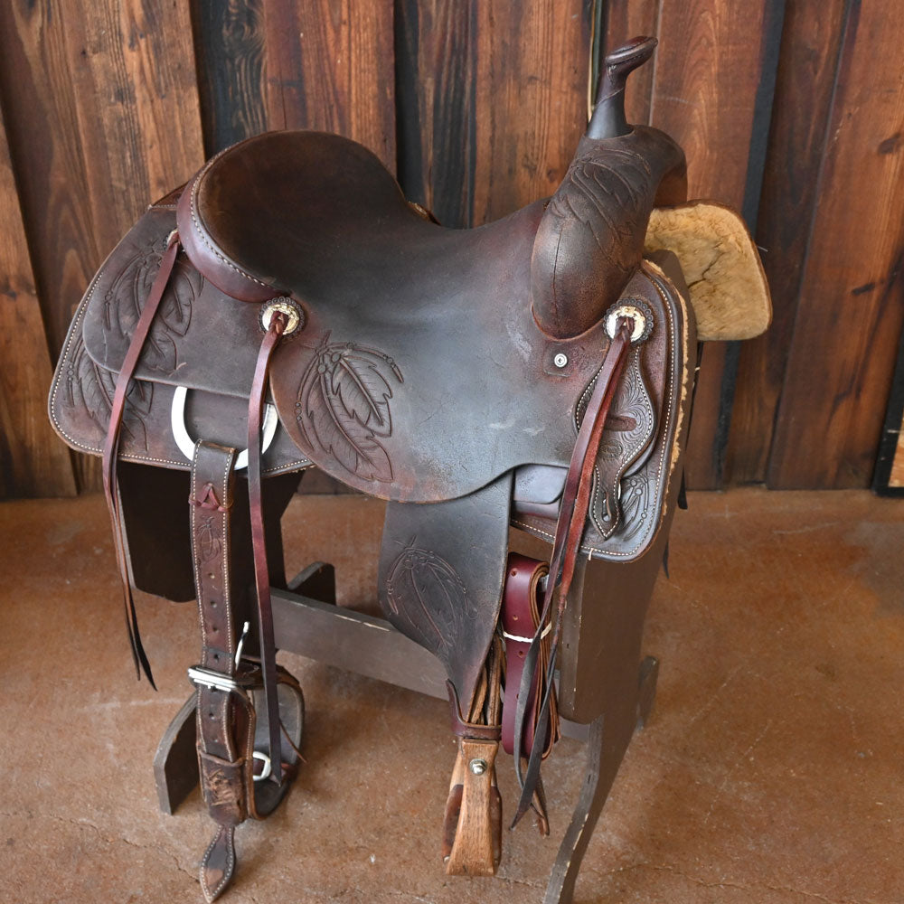 16" USED JEFF SMITH CUTTING SADDLE Saddles Jeff Smith