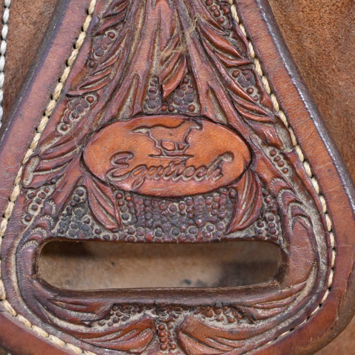15.5" USED EQUI TECH TEAM ROPING SADDLE