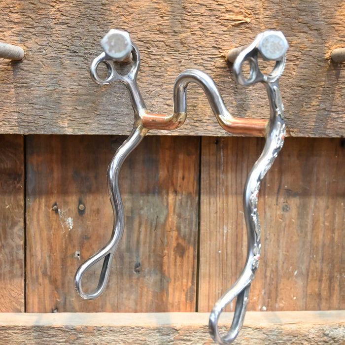 #2605 Barry Guillory Mounted Solid Port Bit Tack - Bits Barry Guillory