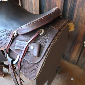 16" USED JEFF SMITH CUTTING SADDLE Saddles Jeff Smith