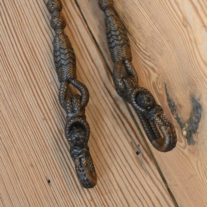 Hand Braided 106" Rawhide Romel Reins