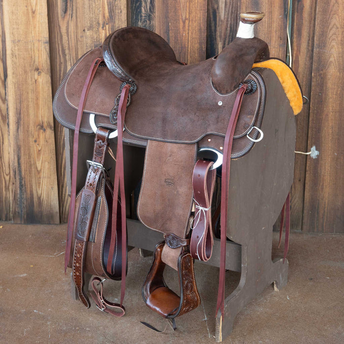 15" TESKEY'S TEAM ROPING SADDLE