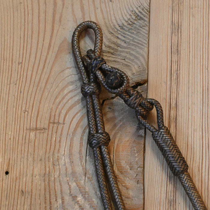 Hand Braided 106" Rawhide Romel Reins