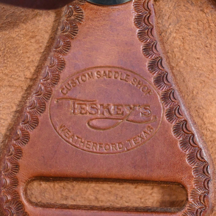 17.5" USED TESKEY'S RANCH SADDLE