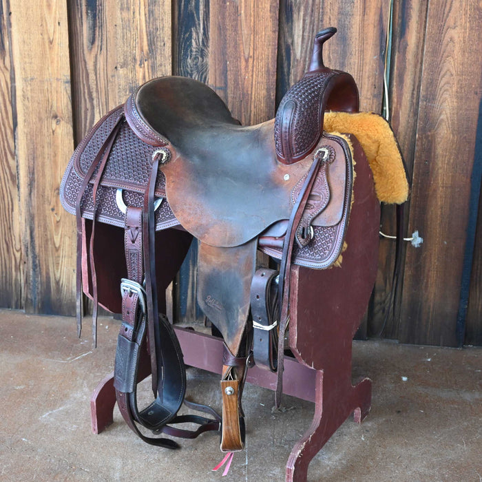 15.5" USED JEFF SMITH CUTTING SADDLE