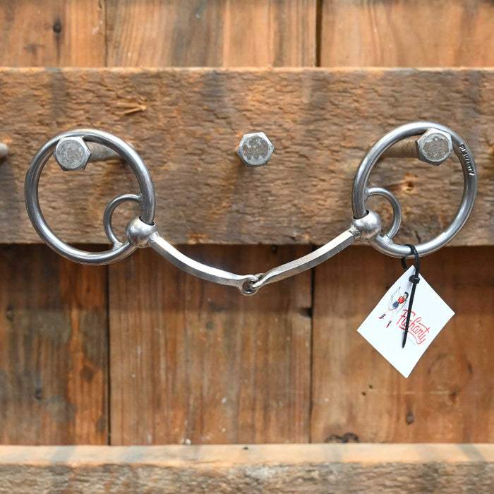 Flaharty Locked O-Ring Hexagon Snaffle Bit