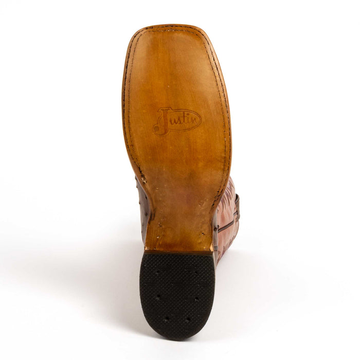 Justin Women's Piper Brown Ostrich Boot WOMEN - Footwear - Boots - Exotic Boots Justin Boot Co.