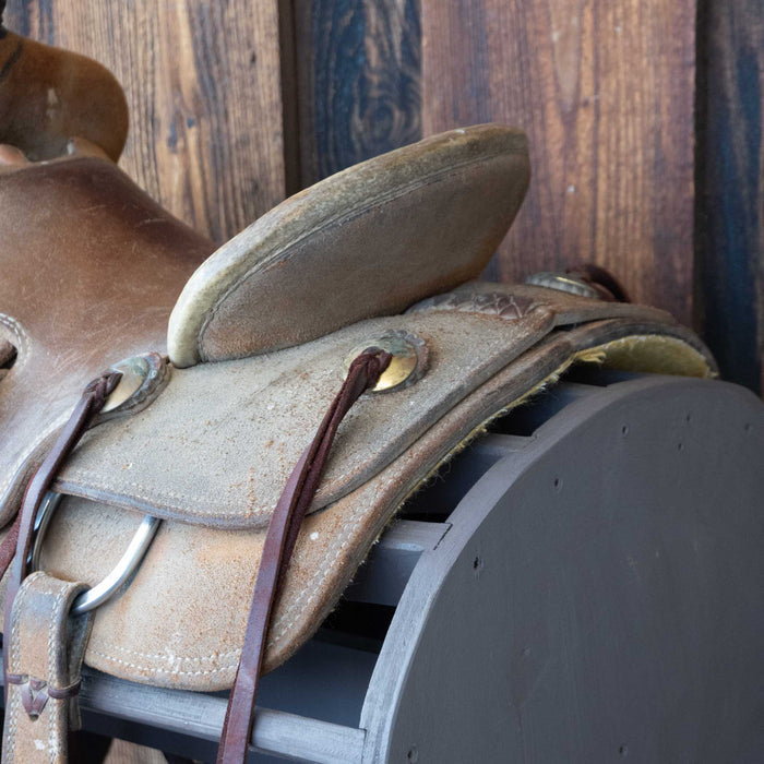 12.5" USED TESKEY'S JR RANCH ASSOCIATION SADDLE