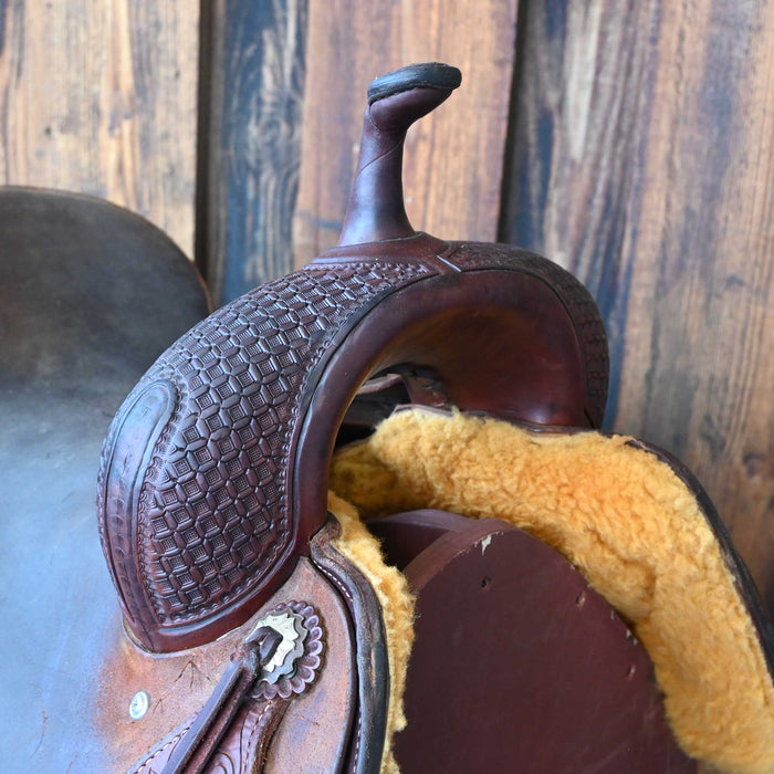 15.5" USED JEFF SMITH CUTTING SADDLE