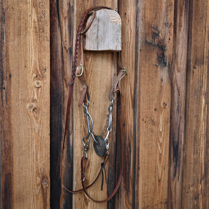 Smooth Snaffle Gag Bridle Rig w/Single Ear Headstall