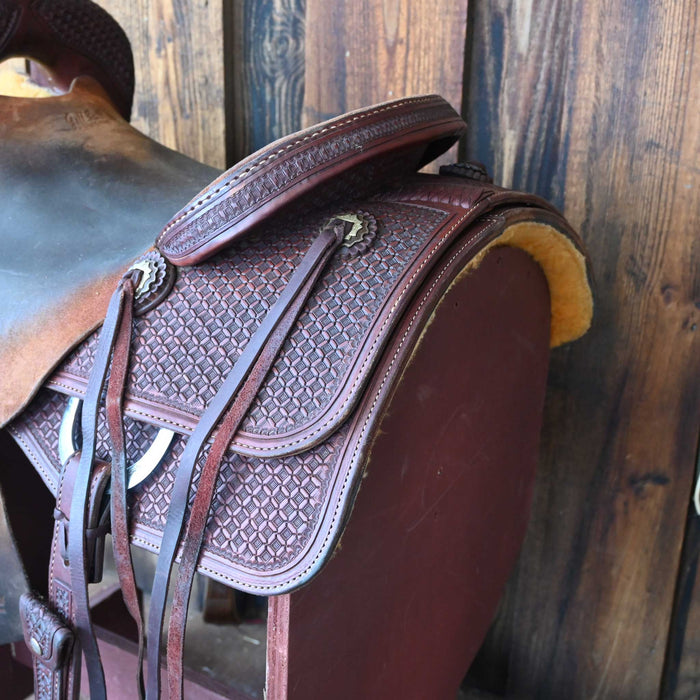 15.5" USED JEFF SMITH CUTTING SADDLE