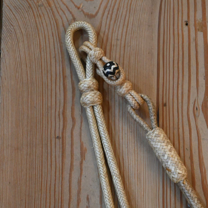 Hand Braided 110" Rawhide Romel Reins