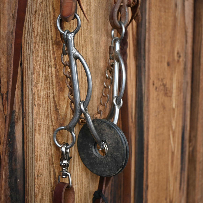 Smooth Snaffle Gag Bridle Rig w/Single Ear Headstall