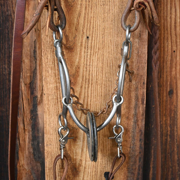 Smooth Snaffle Gag Bridle Rig w/Single Ear Headstall