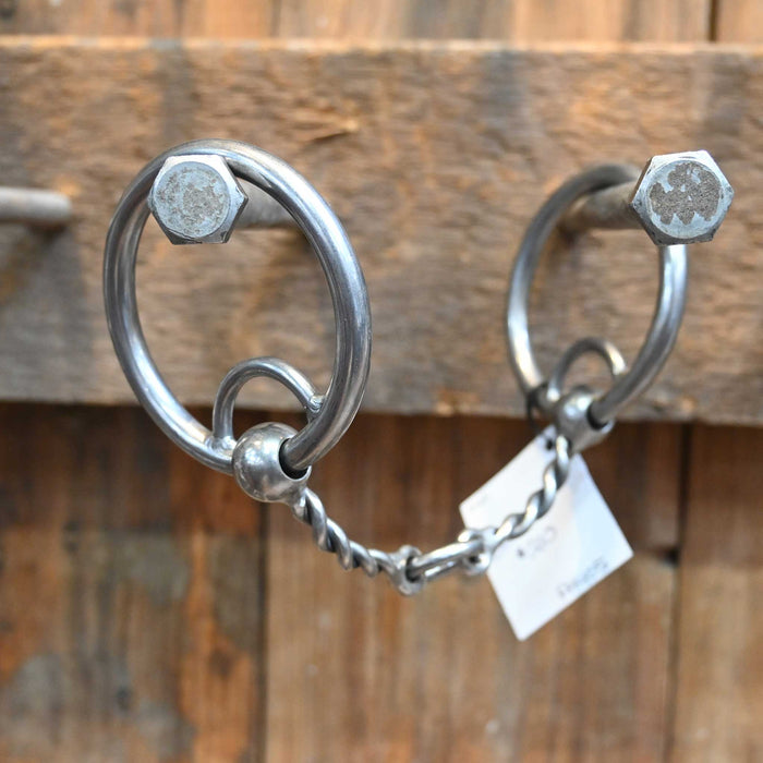 Flaharty Locked Twisted Wire Life Saver Snaffle Bit Tack - Bits Flaharty