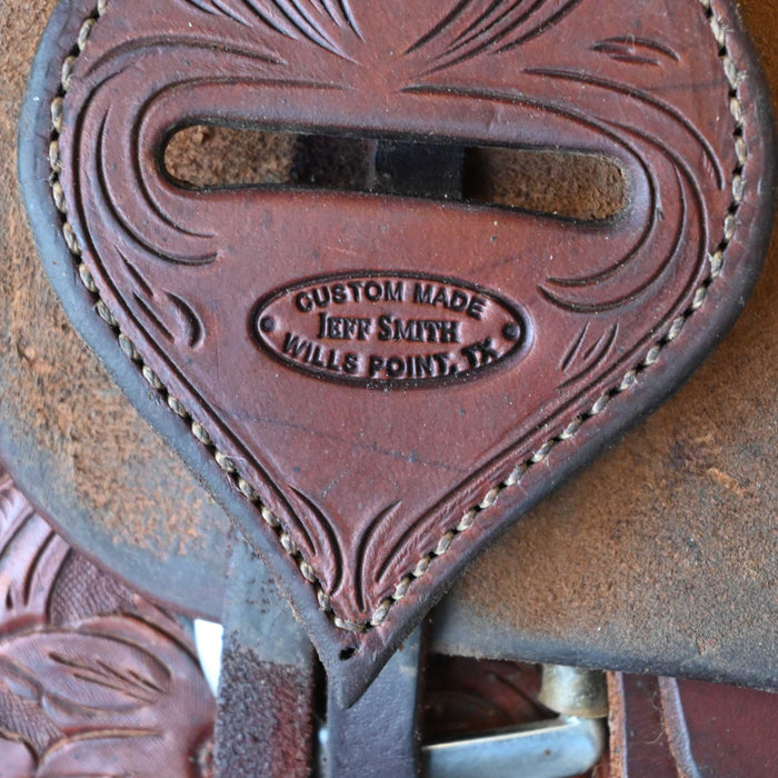 15.5" USED JEFF SMITH CUTTING SADDLE