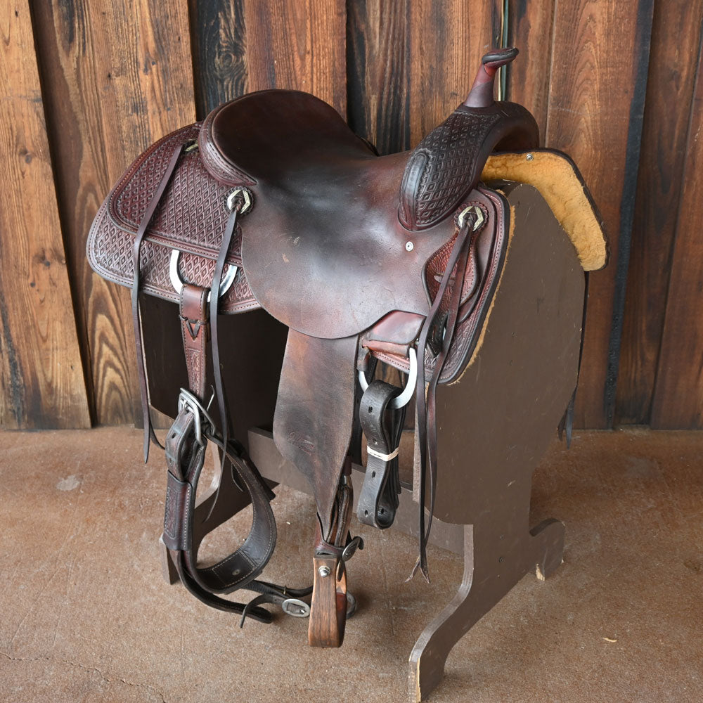 15.5" USED JEFF SMITH CUTTING SADDLE