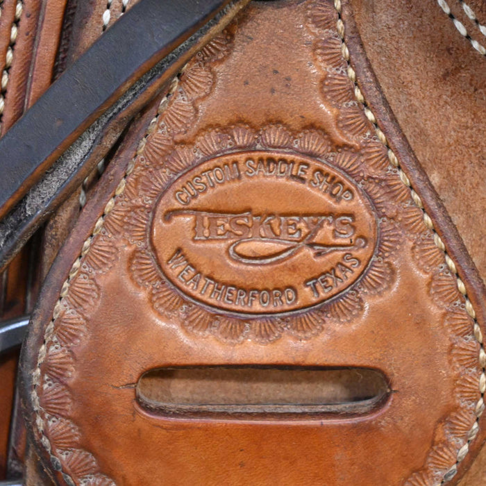 15" USED TESKEY'S RANCH SADDLE