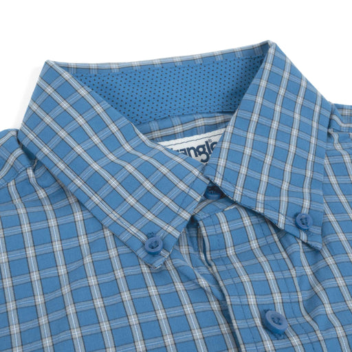 Wrangler Men's George Straight Relaxed Fit Plaid Button Down Shirt MEN - Clothing - Shirts - Long Sleeve Wrangler