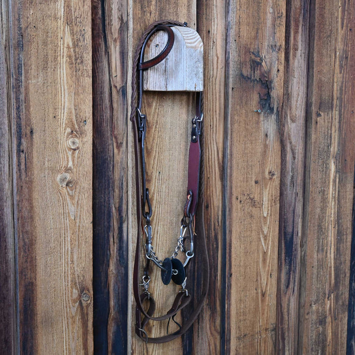Classic Equine Square Lifesaver Bridle Rig w/Single Ear Headstall