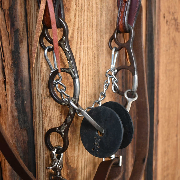 Classic Equine Square Lifesaver Bridle Rig w/Single Ear Headstall