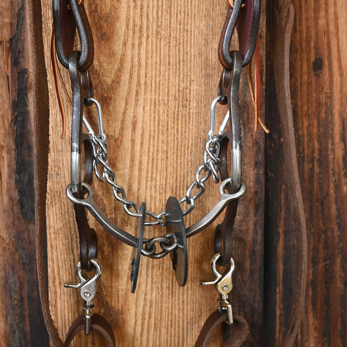 Classic Equine Square Lifesaver Bridle Rig w/Single Ear Headstall