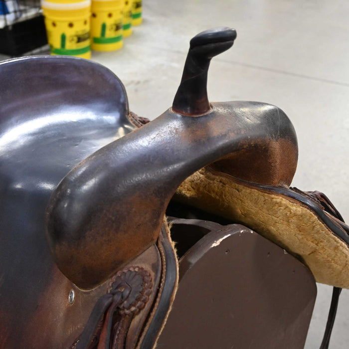 16.5" USED JEFF SMITH CUTTING SADDLE