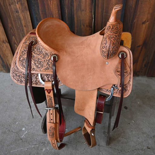 15.5" JEFF SMITH BEAU GALYEAN CUTTING SADDLE Saddles - New Jeff Smith