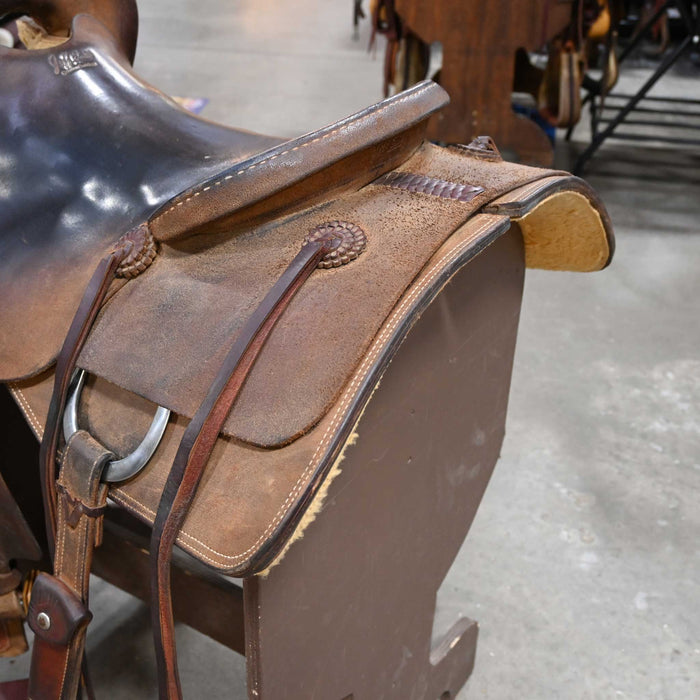 16.5" USED JEFF SMITH CUTTING SADDLE