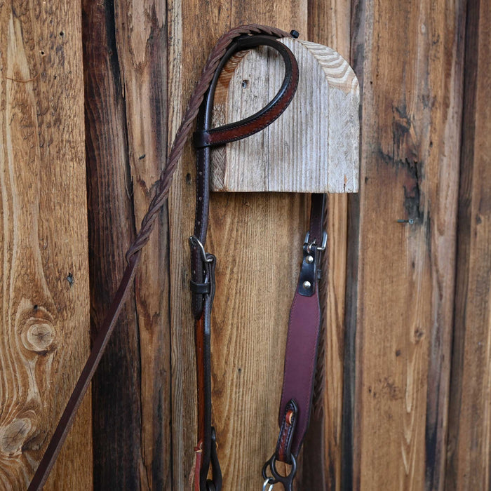 Classic Equine Square Lifesaver Bridle Rig w/Single Ear Headstall