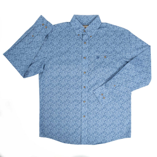 Wrangler Men's Relaxed Fit Paisley Button Down Shirt MEN - Clothing - Shirts - Long Sleeve Wrangler