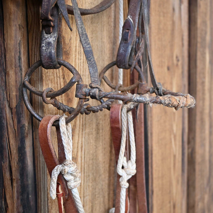 Cow Horse Supply Twisted Snaffle Combo Bridle Rig w/Browband Headstall