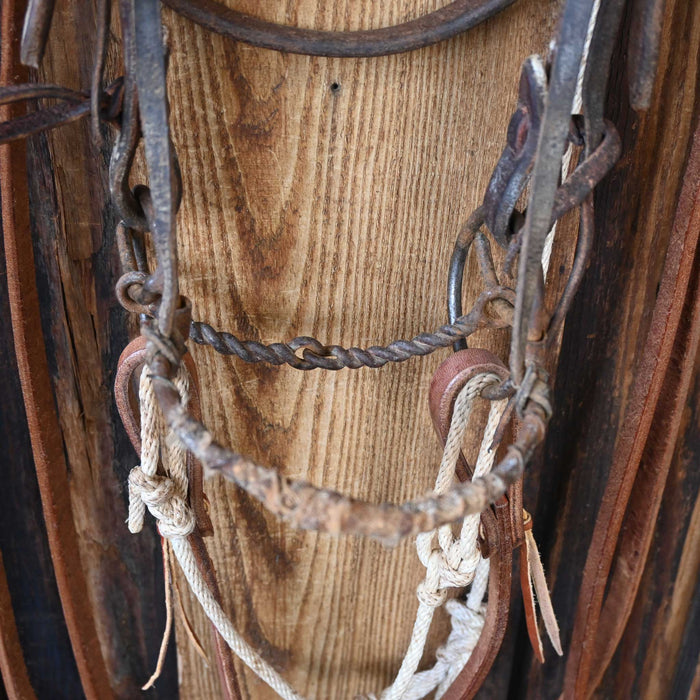 Cow Horse Supply Twisted Snaffle Combo Bridle Rig w/Browband Headstall