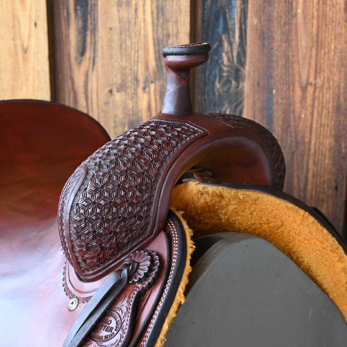 15" USED TESKEY'S PRO CUTTER RANCH CUTTER SADDLE