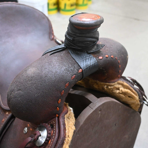16" USED R BAR B RANCH CUTTER SADDLE Saddles - Used R BAR B