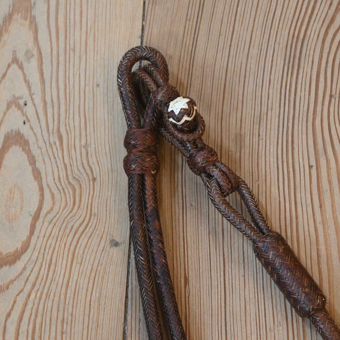 Hand Braided 110" Rawhide Romel Reins